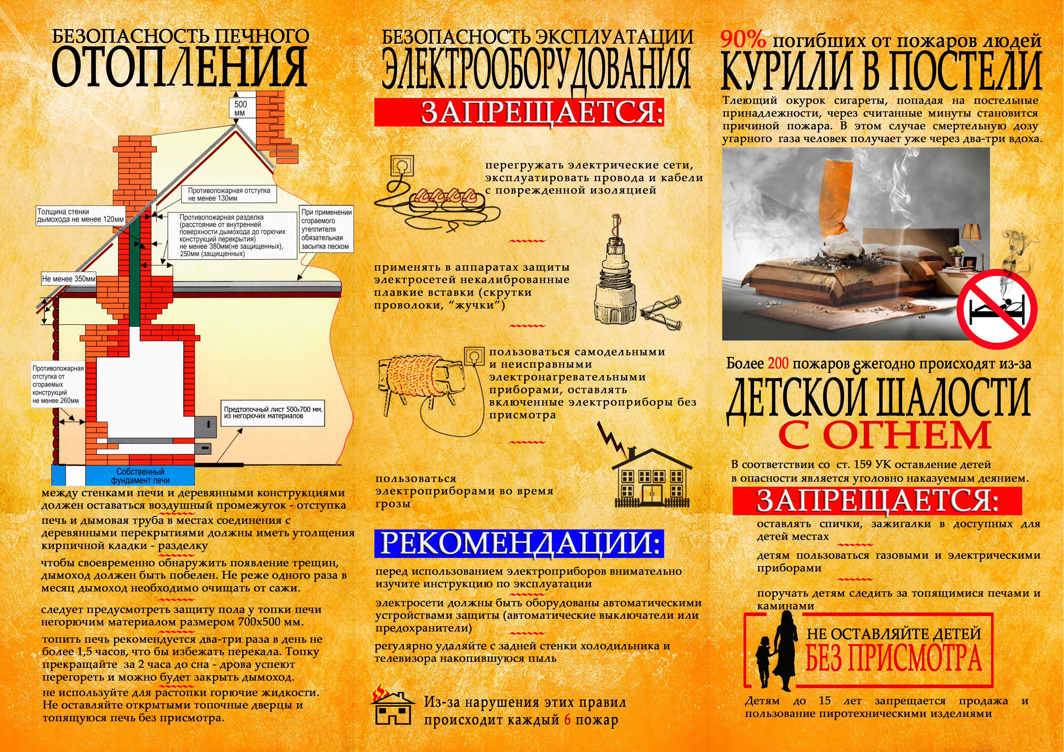 Безопасность печного отопления.